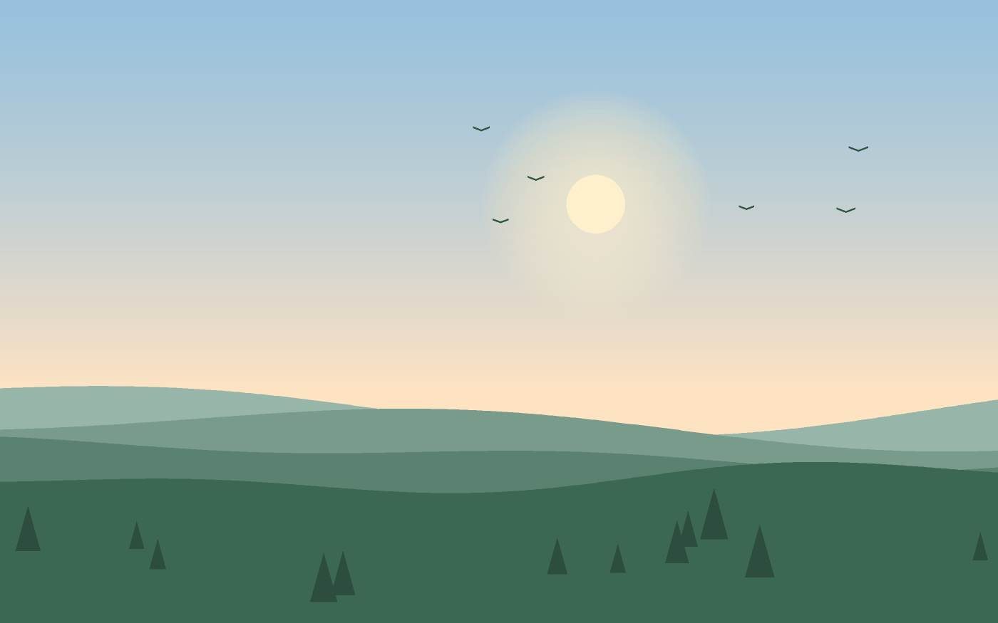 Ilustrace krajiny