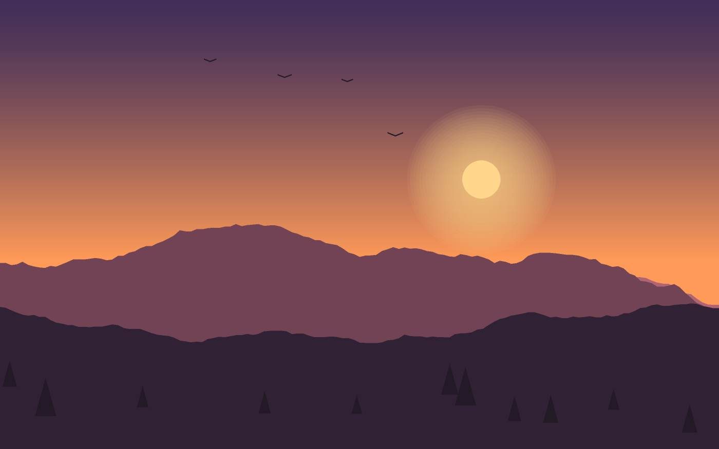Ilustrace krajiny