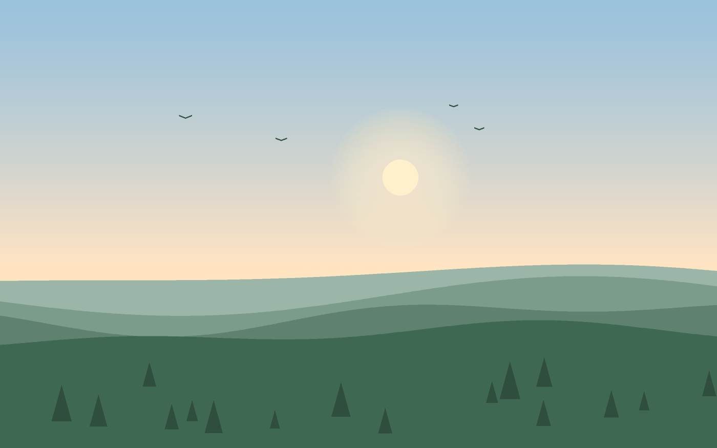 Ilustrace krajiny