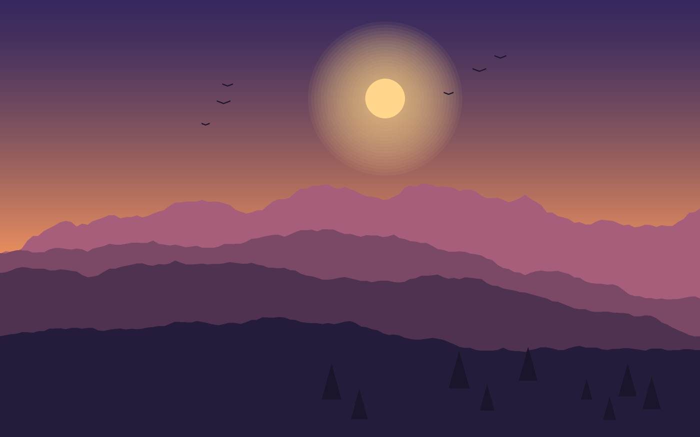Ilustración de un paisaje