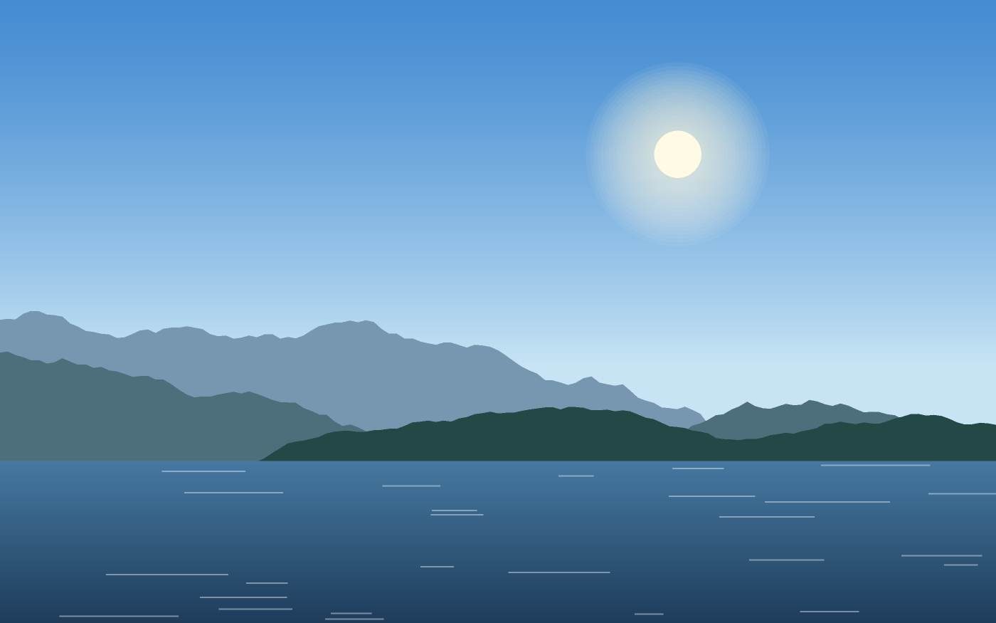 Illustrazione di un paesaggio