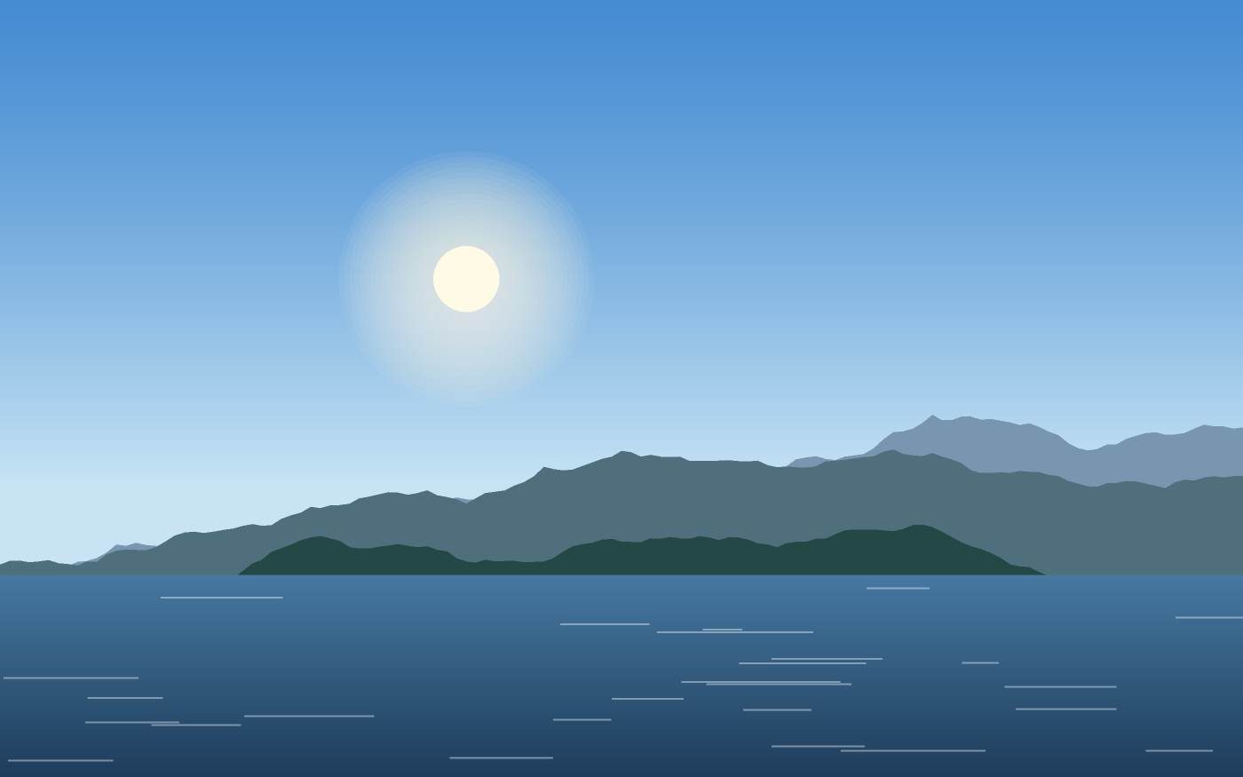 Illustrazione di un paesaggio