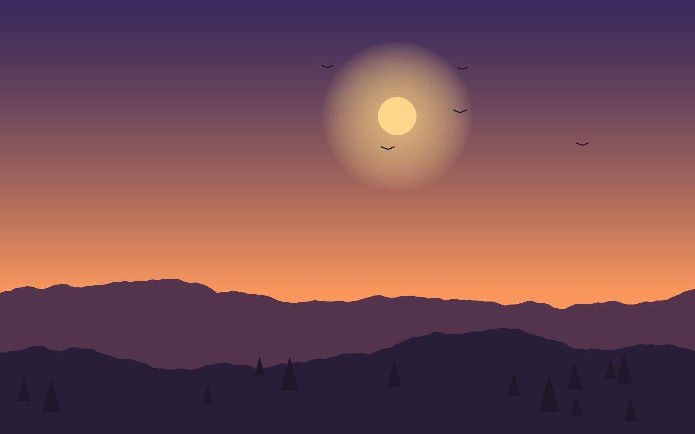 Landschapsillustratie